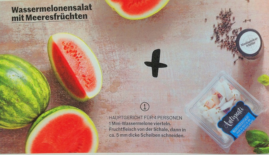 WASSERMELONENSALAT FRUTTI DI MARE